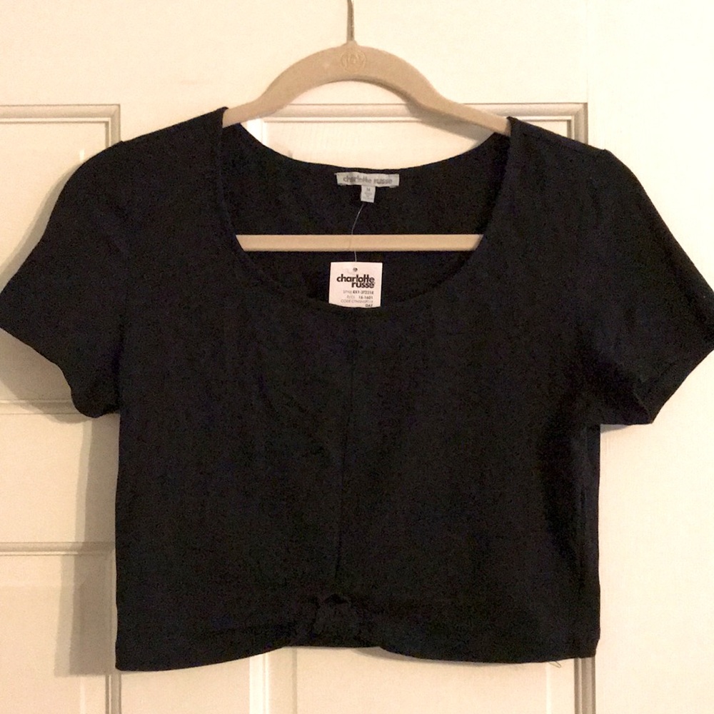 Black crop top